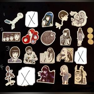 $5/x5 Junji Ito - Tomie stickers (big size)